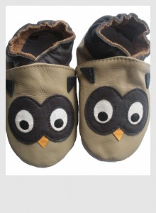 Chaussons_bebe_cuir_APDL_hibou 1