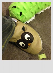Mini BN chaussons à pas de loulous cuir souple