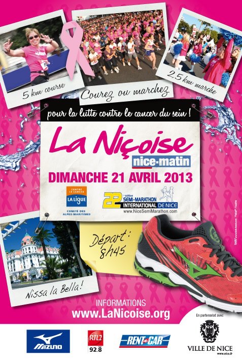 La Niçoise Nice matin, course et marche contre le cancer