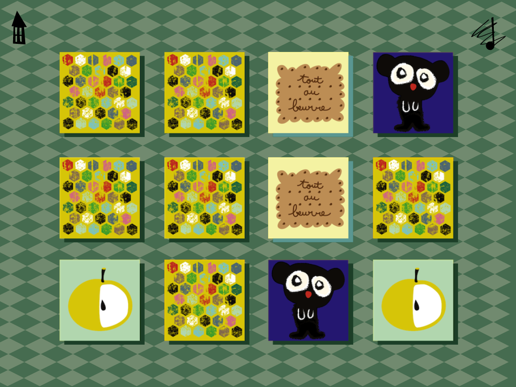 kids squares application ipad iphone memory