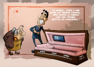 pompes funèbres humour cerceuil croque mort
