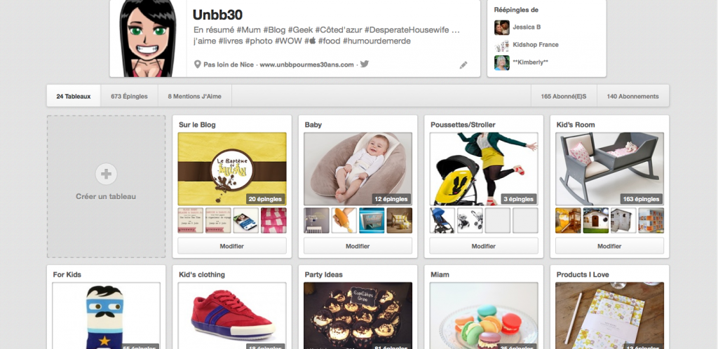 Pinterest board unbb30 