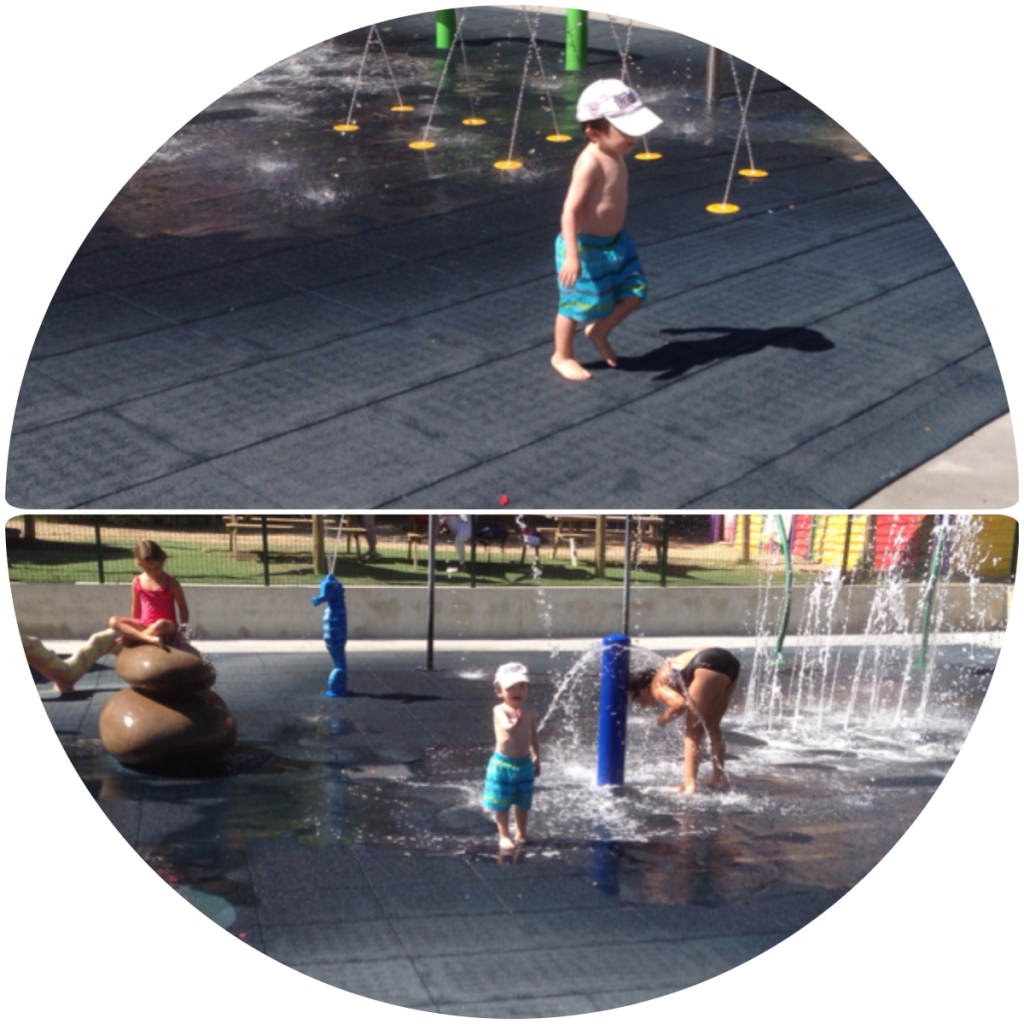 Le village des fous labyfolies jets d'eau