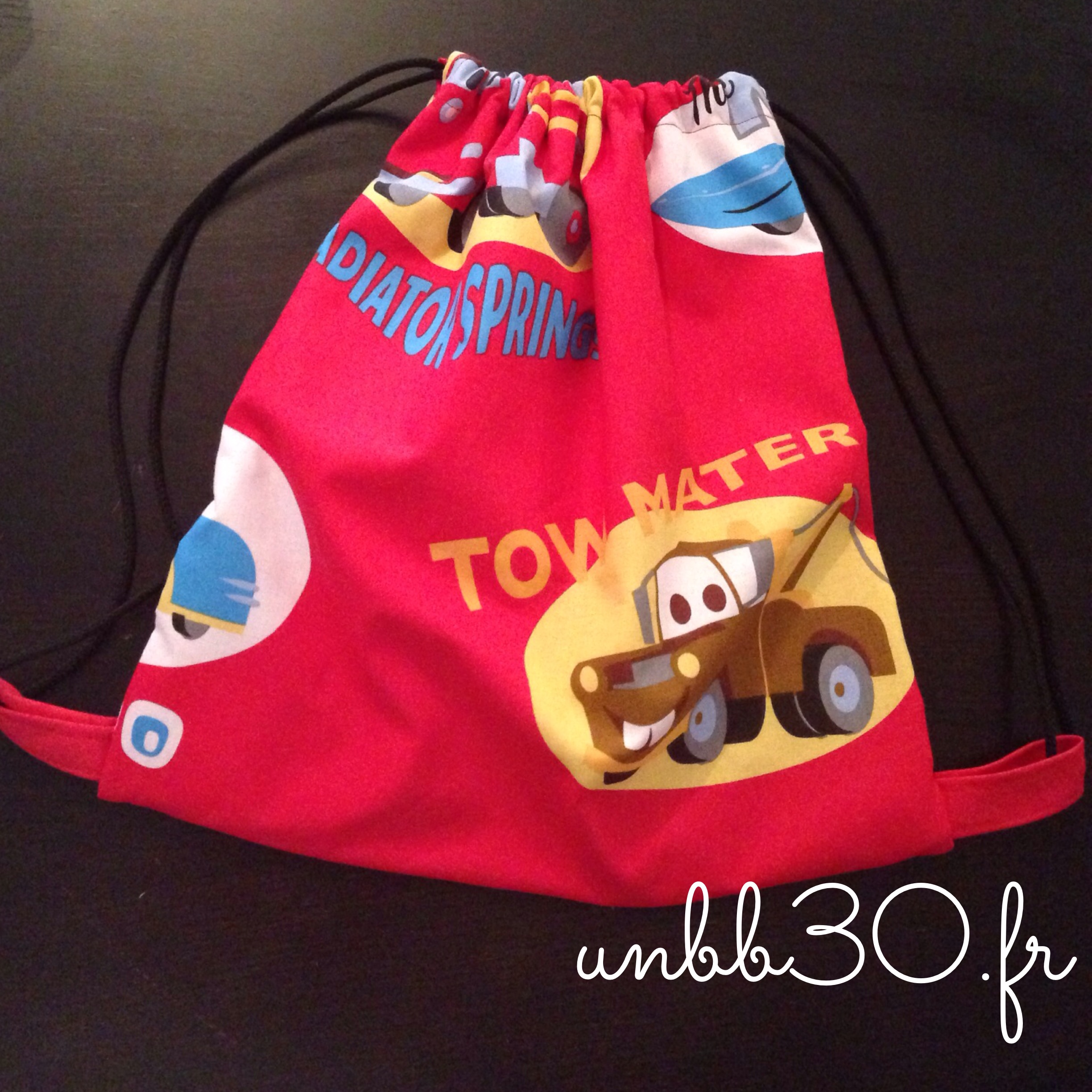 sac à dos cars DIY