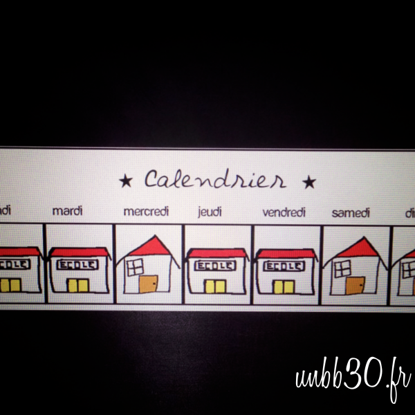 calendrier école maternelle