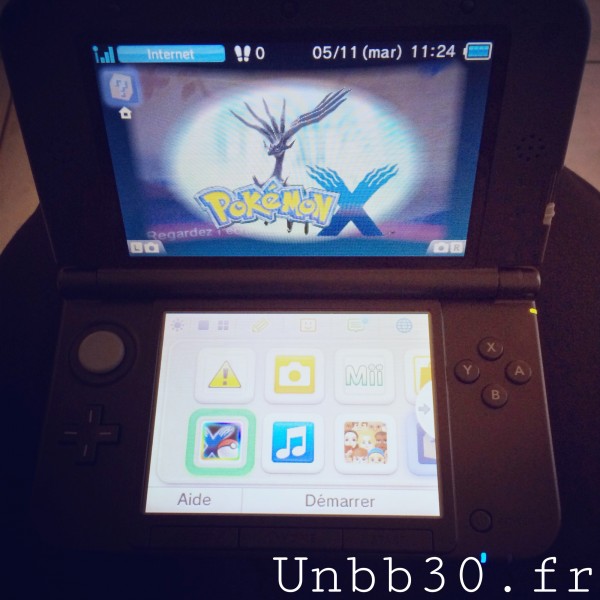 Nintendo 3DS XL et Pokemon X