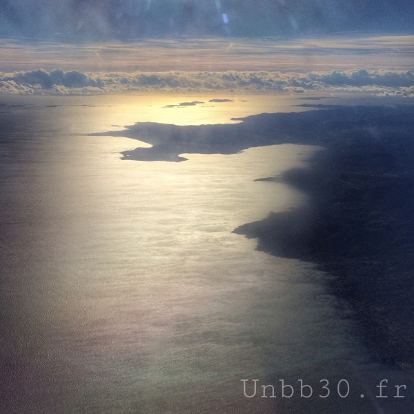 côte d'azur vue d'avion