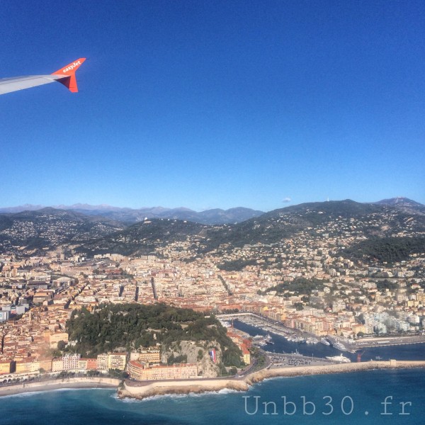 Nice vue d'avion colline du chateau
