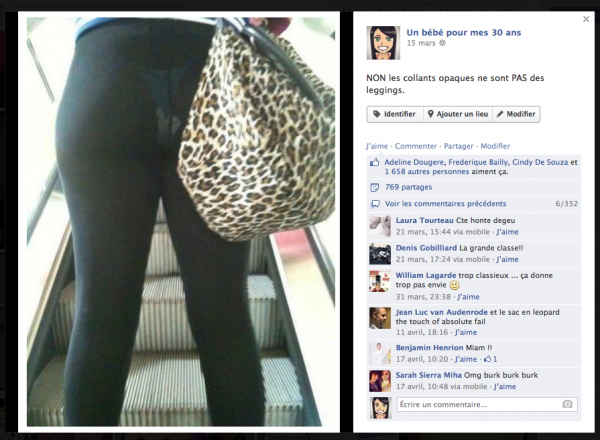 les leggings ne sont pas des collants