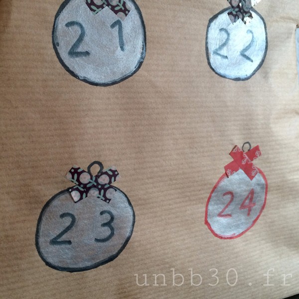 diy tuto calendrier de l'avent