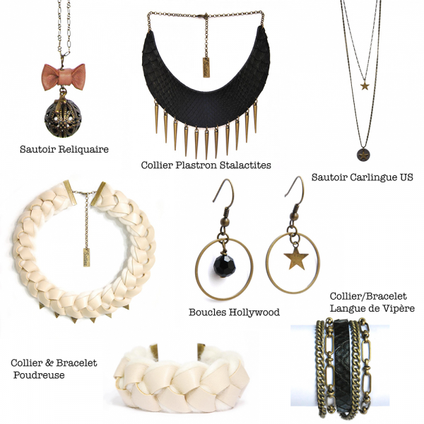 selection collier sautoir bracelets satine