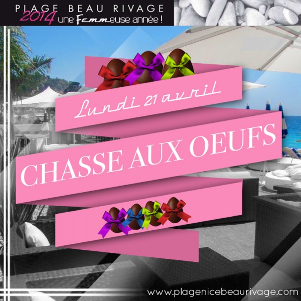 Journée chasse aux oeufs  plage beau rivage nice