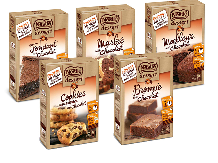 préparation pour gateaux nestlé dessert