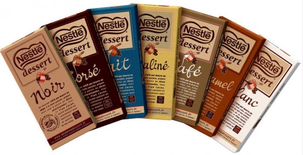 tablettes nestlé dessert