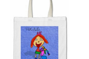tote bag cabas valise personnalisé art by kid