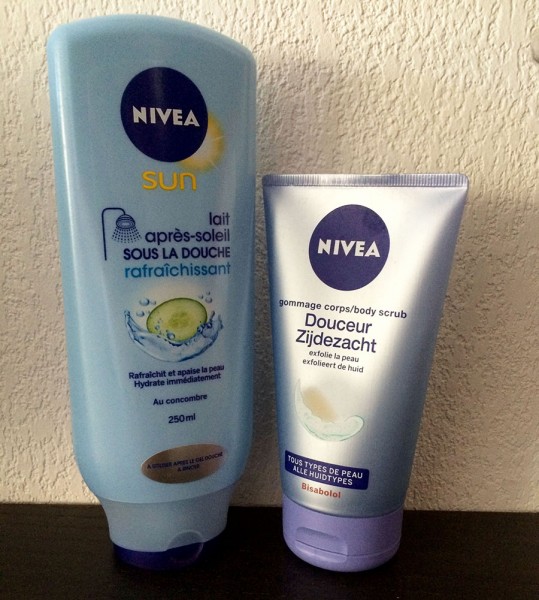 nivea sun lait aprs la douche gommage