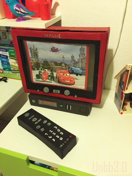 tv diy en carton