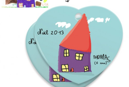 décorations de noel personnalisée dessin enfant