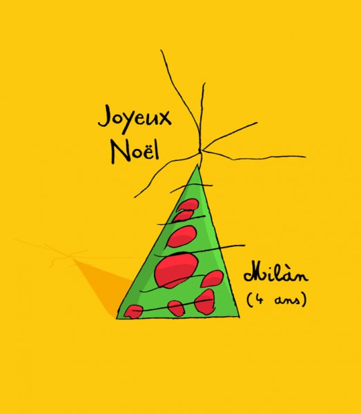 Dessin de Sapin Milàn 4 ans
