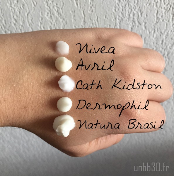Mes crèmes pour les mains noisettes