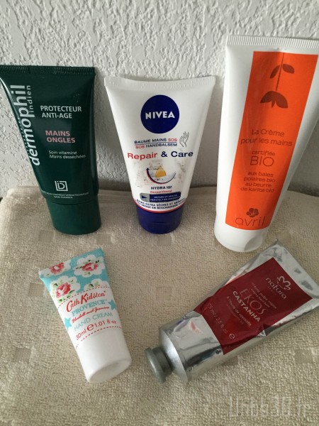 mes crèmes pour les mains