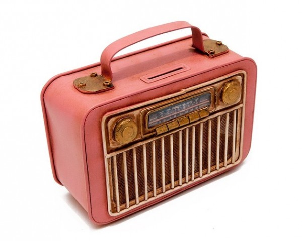 tirelire radio rétro