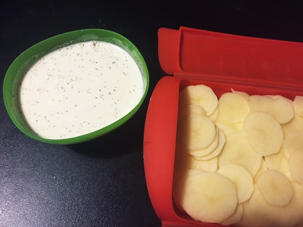 gratin de pomme de terre au micro ondes