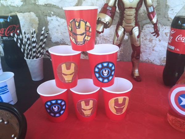 sweet table iron man avengers