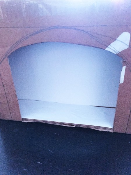 cheminée carton diy
