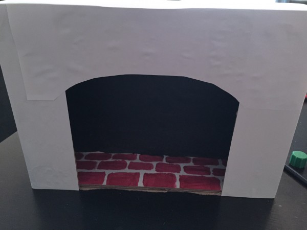 cheminée carton diy
