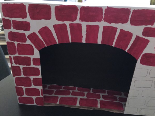 cheminée carton diy
