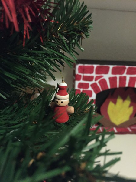 cheminée en carton DIY