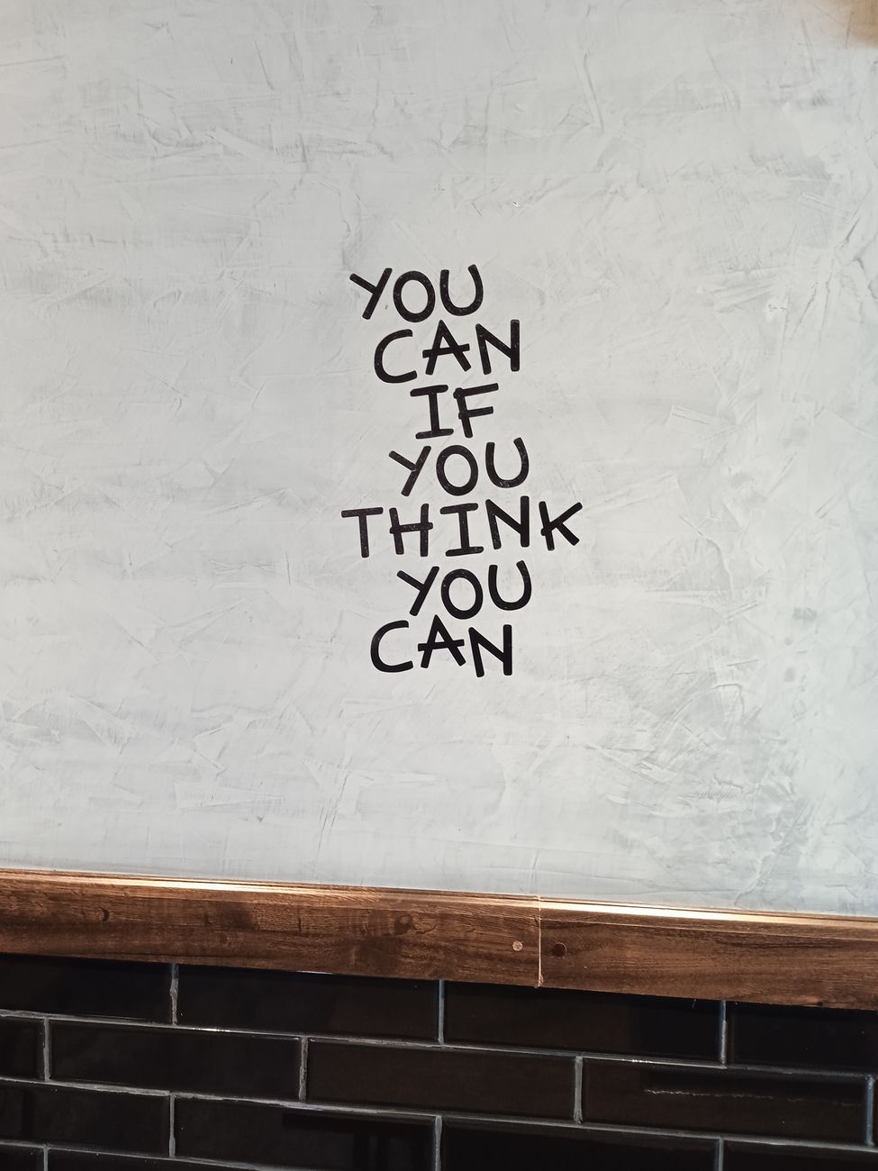 text on wall